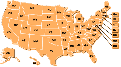 USA map